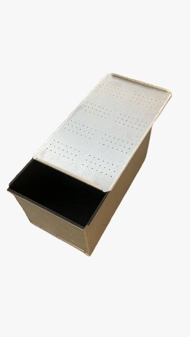 Pan De Miga Aluminizado Teflón Negro C/Tapa 38X30X20 Cm
