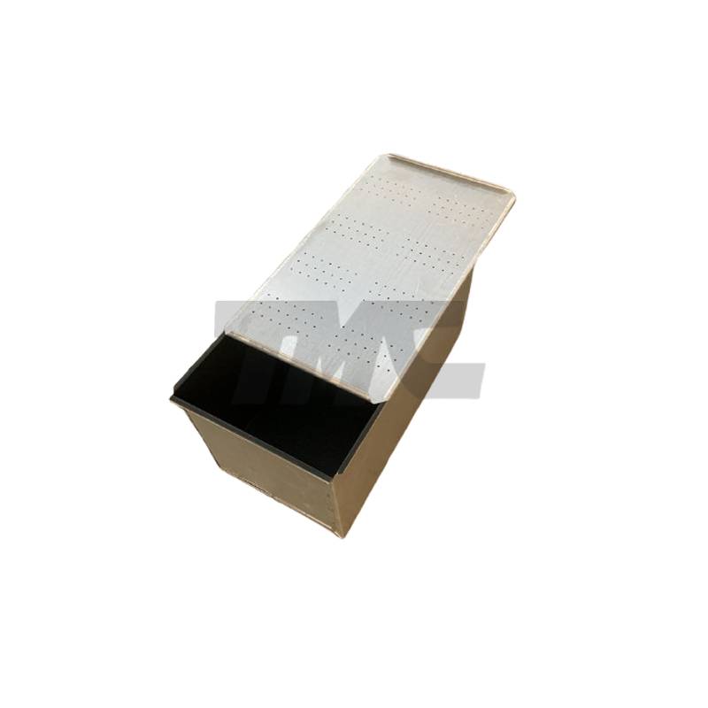 Pan De Miga Aluminizado Teflón Negro  C/Tapa 57X32X32 Cm