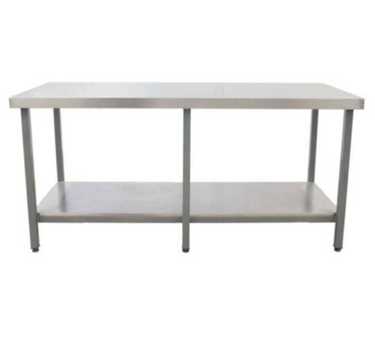 Mesa De Trabajo Inoxidable 304 C/Estante Ciego Abajo 185X85X90 Cm