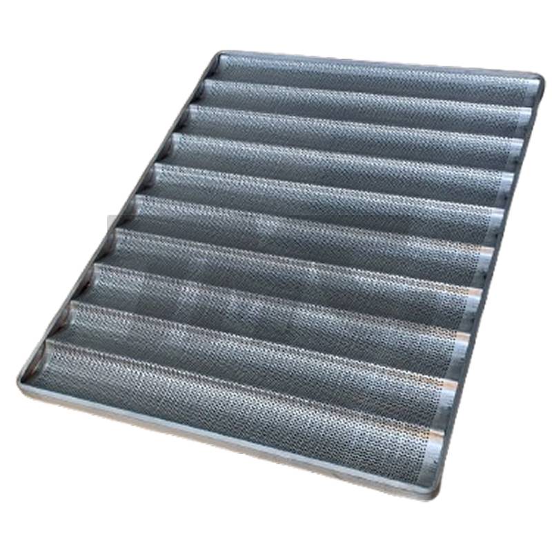 Baguetera Teflón Negro 90X70X10 Ondas Transversales