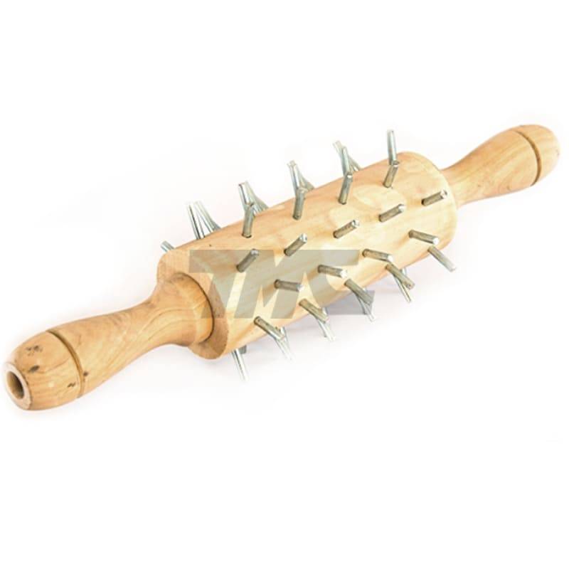 Pica Rodillo Giratoria De Madera 15 Cm