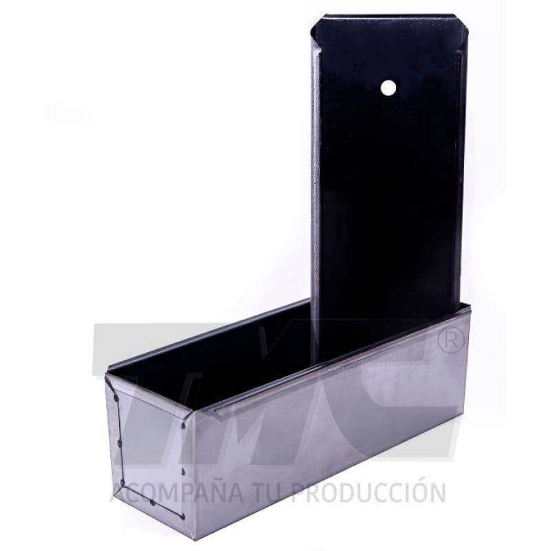 Lactal Aluminizado Teflón Negro Con Tapa 30X10X10 Cm